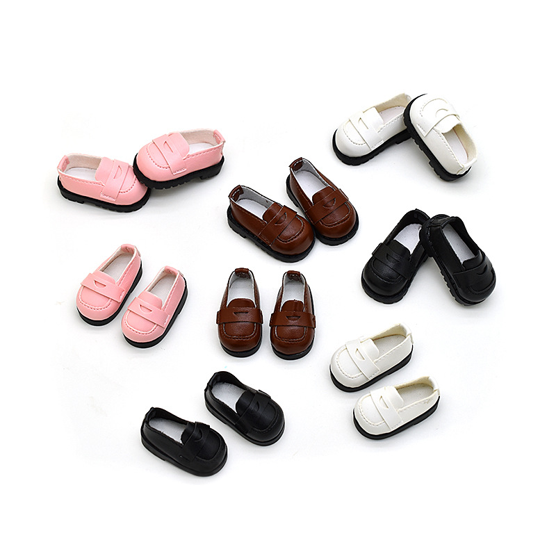 10/15/20CM Cotton Doll Shoes 6/8-Point BJD Leather Shoes 17CM Labubu LinaBell Pendant Shoes