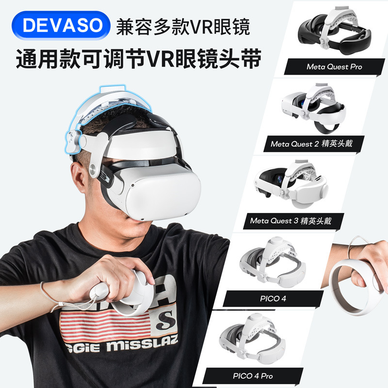 Meta Quest 3 S Quest 3/2 Glasses M3 Elite Head Strap BoboVR S3 pro