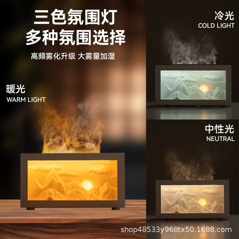 New Snow Mountain Aromatherapy Ornament Aromatherapy Gift Box Birthday Gift for Women Practical Night Light