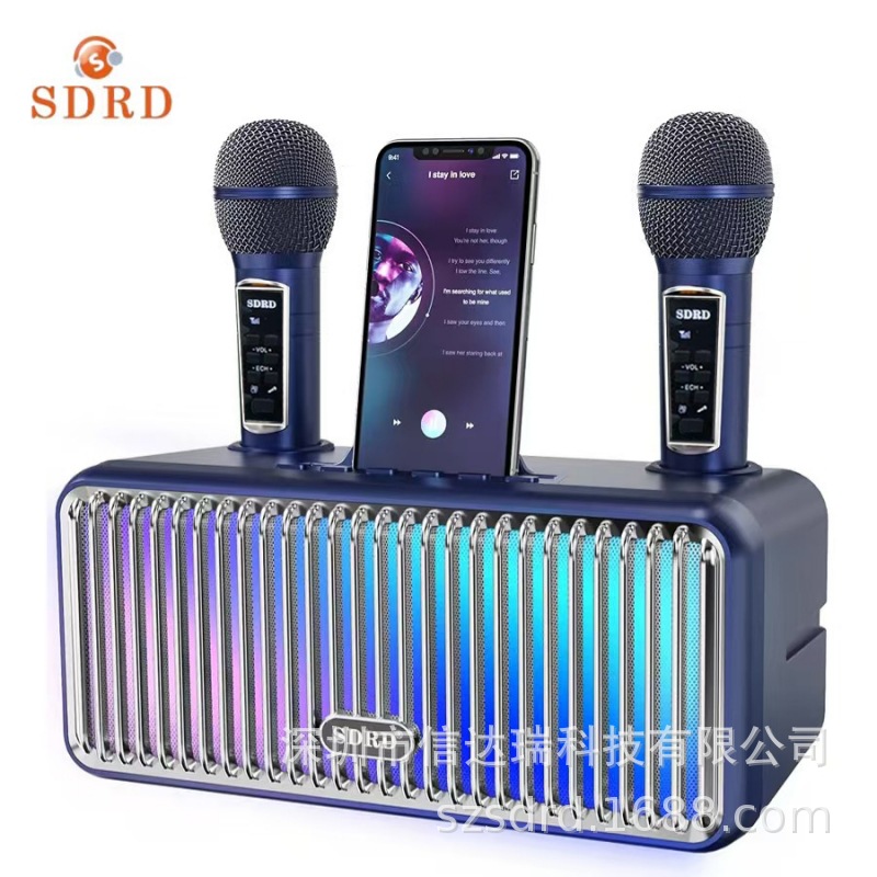 New SD319Pro Outdoor Portable Bluetooth Speaker Home TV KTV Speaker Microphone Speaker Microphone