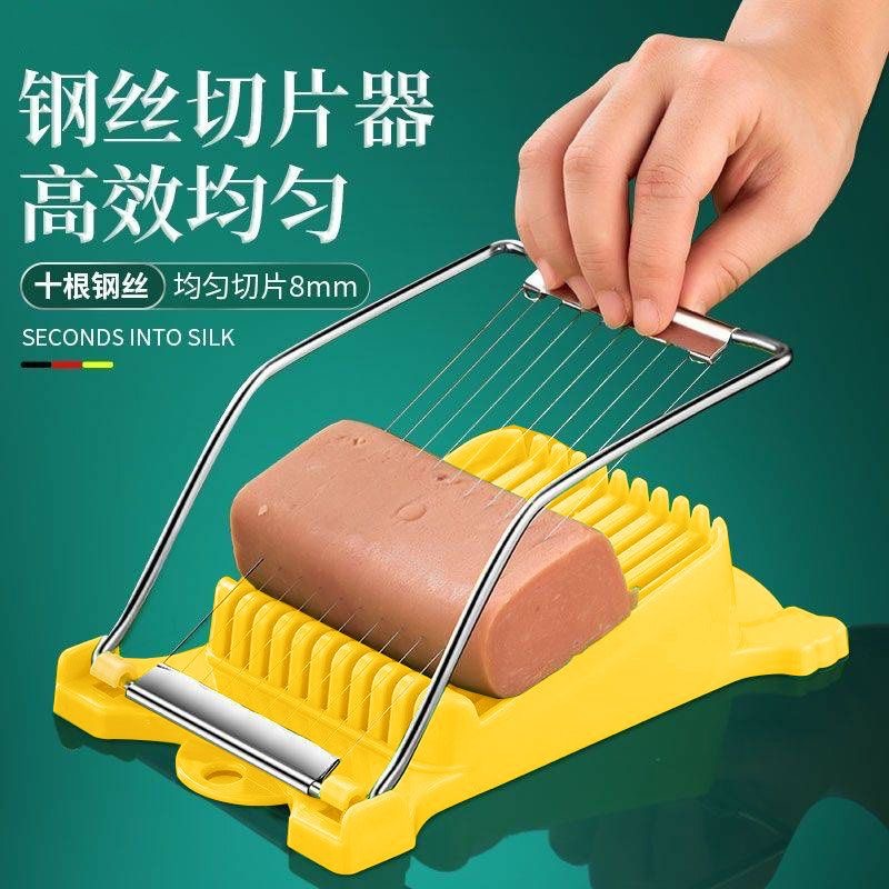 14-Slice Lunch Meat Slicer Household Fruit Vegetable Cutter Kitchen Egg Slicer Ham Banana Slice Divider