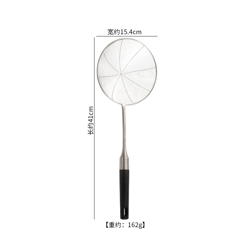 New 201 stainless steel wire strainer black bakelite handle slotted spoon stainless steel large noodle strainer filter spoon household kitchen strainer