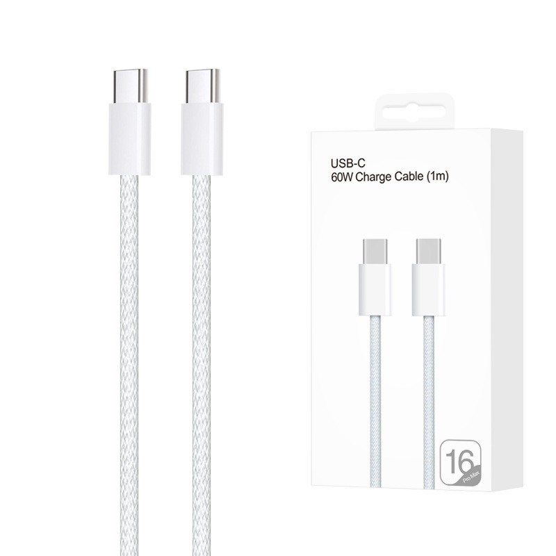 Fast Charging 3C Certified PD Protocol 20W Set Applicable for iPhone 15 Phone Type-C Data Cable Charger Head