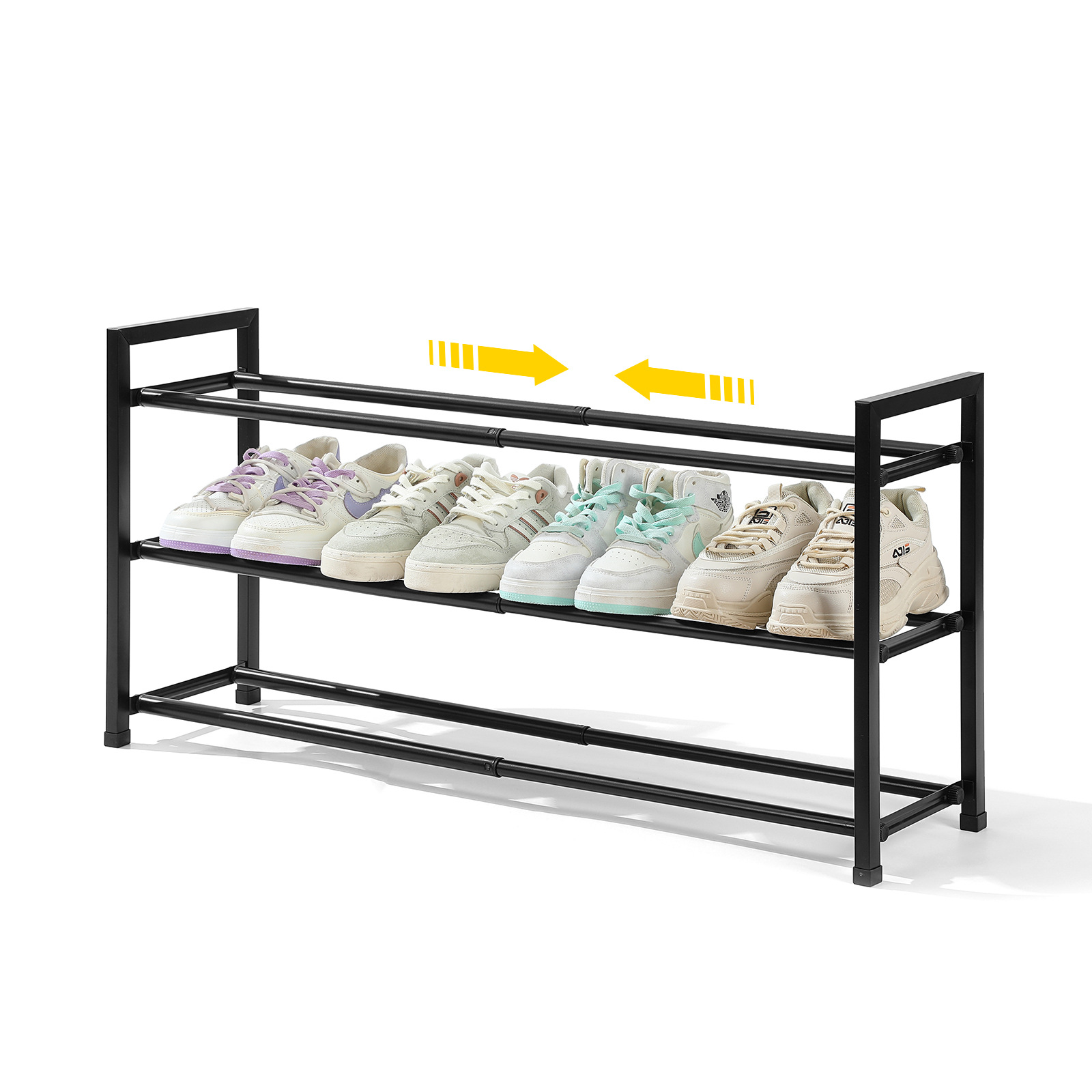 Exclusive shoe rack, simple, multi-layer, household, indoor, by door, shoes, telescopic storage rack, multi-layer shelf