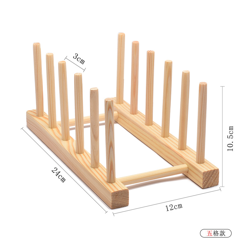 Wooden drying rack, kitchen dish rack, cup rack, commercial tea cake display storage rack, customizable