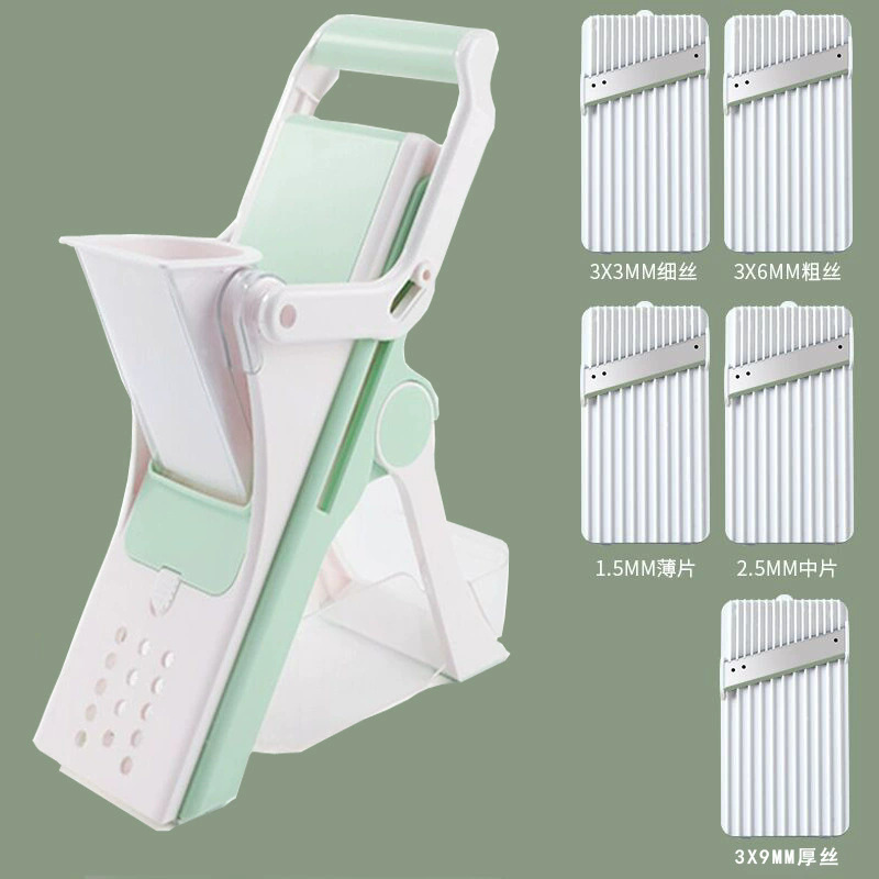 Small Kitchen Multi-Function Vegetable Cutter, Home Use, Dicing, Slicing, Cutting Machine, Lazy Person's Potato and Cucumber Slicer