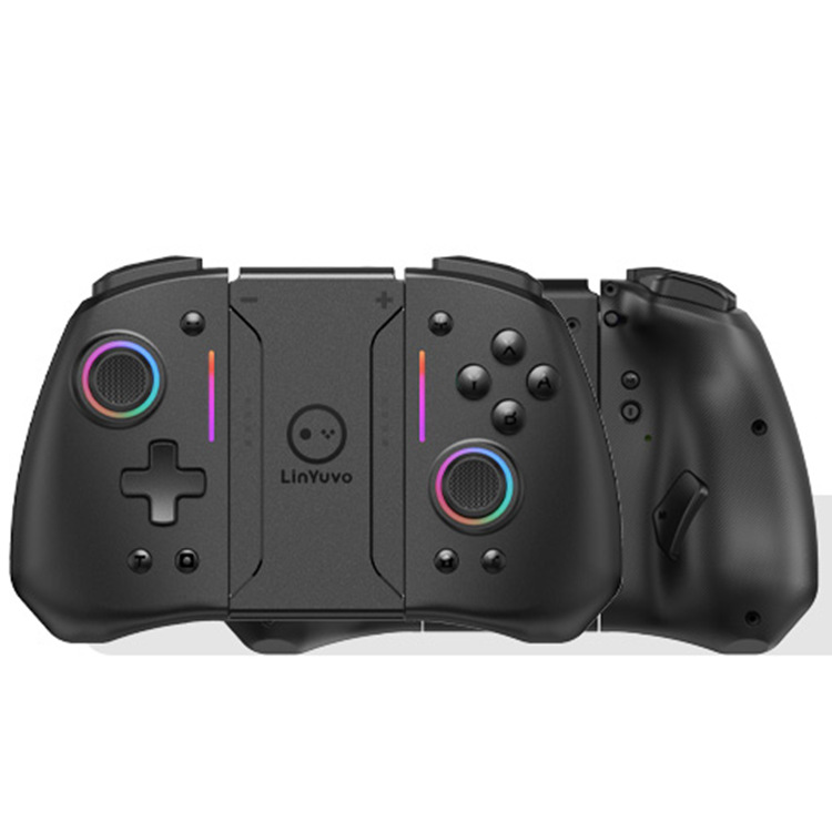LinYuvo Lianyou switch joy con bluetooth handle colorful RGB light strip back button wireless left and right handle