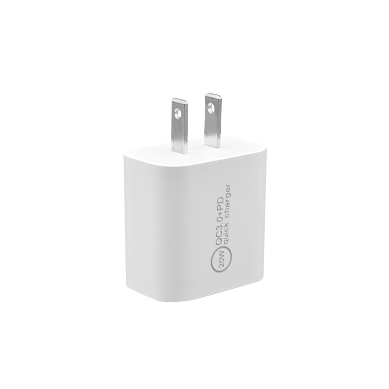 Original QC3.0 US Standard Dual Port PD20W Phone Charger for Apple US Standard Fast Charging Charging Head
