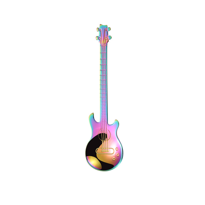 304 stainless steel spoon, guitar spoon, coffee stirring spoon, ice bar spoon, music bar spoon, mug spoon
