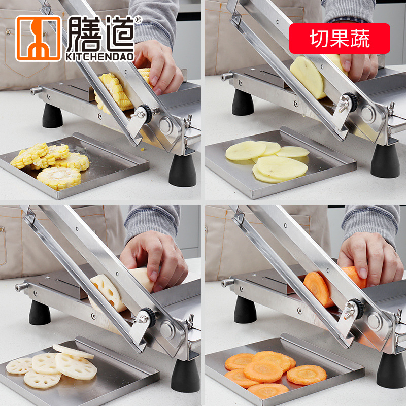 Shandao Large Sugar Cutting Machine, Toffee Cutting Machine, Aji Gao Guillotine, Household Commercial Cutting Snowflake Crisp, Nougat Slicer