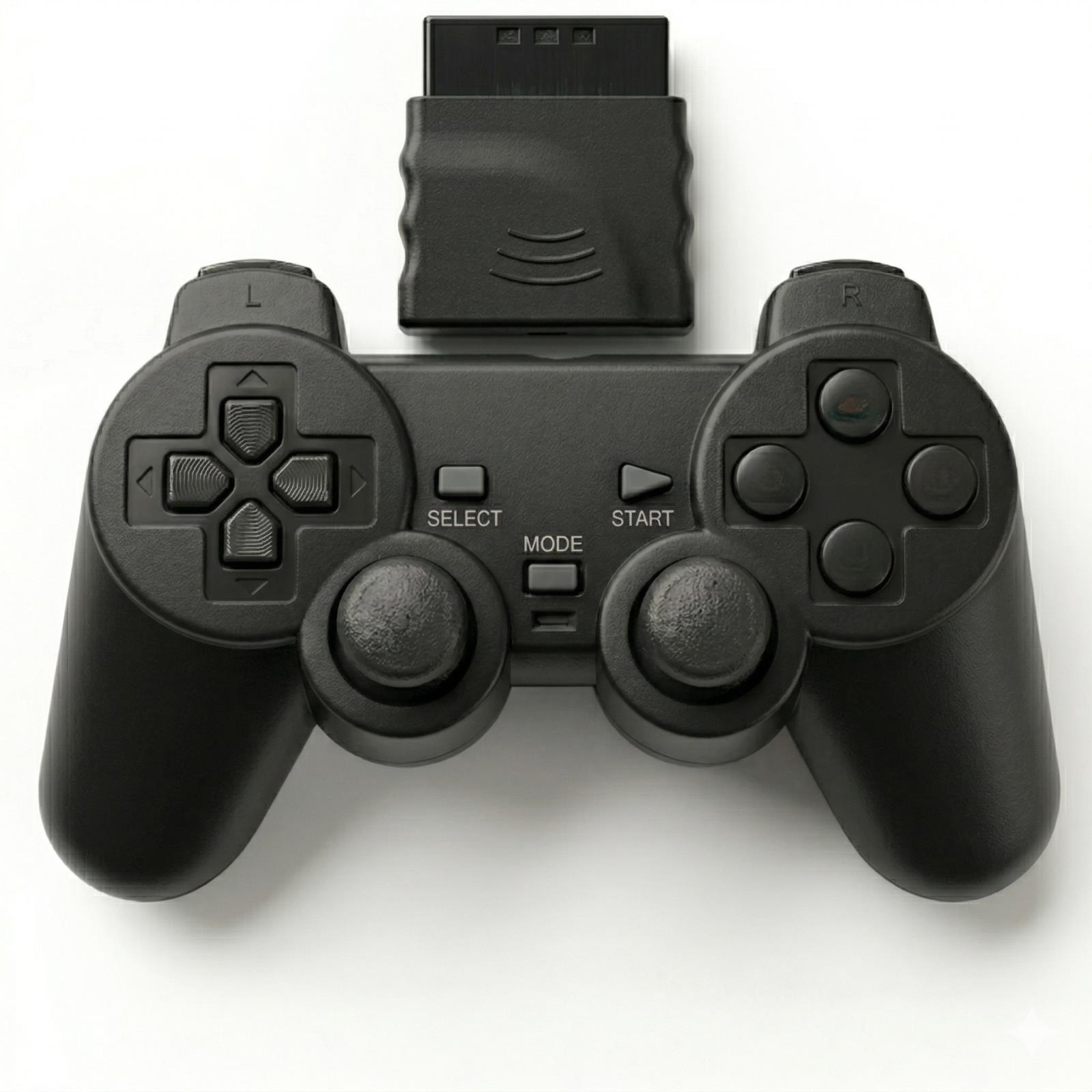 P2 Wireless Game Controller Dual Vibration 2.4G Wireless Supports P2 Console 16 Colors Transparent