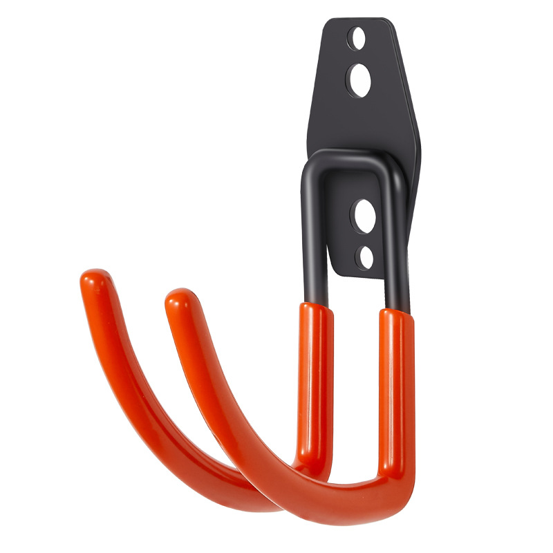 Metal Large Hook Shelf Ladder Cable Water Pipe Wall Mount Helmet Storage Hanging Hook Multifunctional Double Hook
