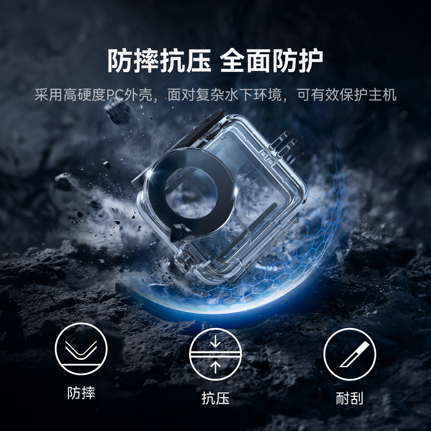 Telesin Taixun DJI Osmo Nano Waterproof Case Thumb Camera Diving Protective Cover 60M Waterproof Accessories