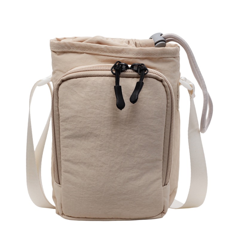 Lightweight Phone Bag for Men and Students Water Bottle Bag Umbrella Bag Multi-Layer Single Shoulder Crossbody Bag Outdoor Sports Water Cup Bag
