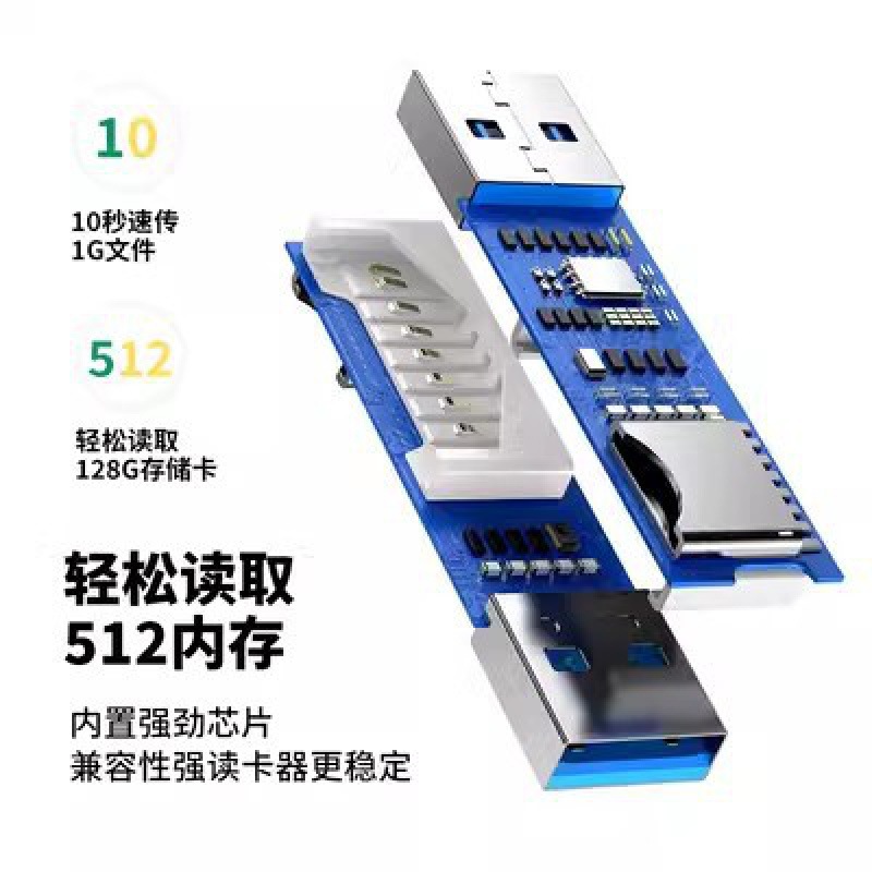 USB 3.0 Card Reader Phone TF Camera SD High-Speed Memory Card 2-in-1 OTG Memory Card