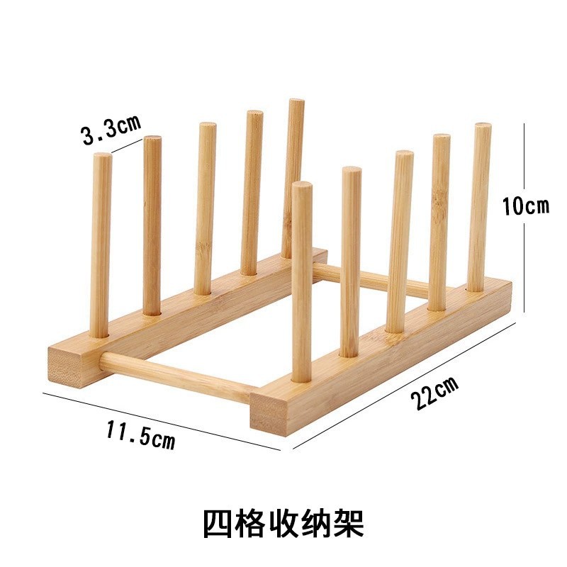Bamboo heat-insulating placemat, table pot mat, wooden non-slip hollow round thickened cup coaster, tea cup mat