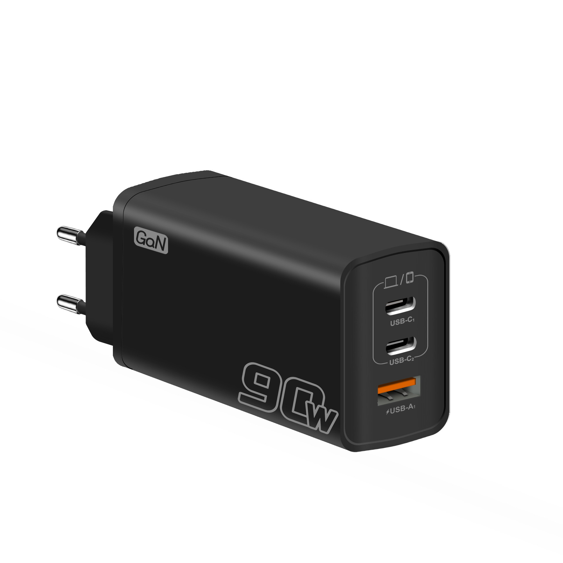 90W GaN Charger PD Fast Charge Phone Charging Head 2C+PD Laptop Universal GaN Power Supply