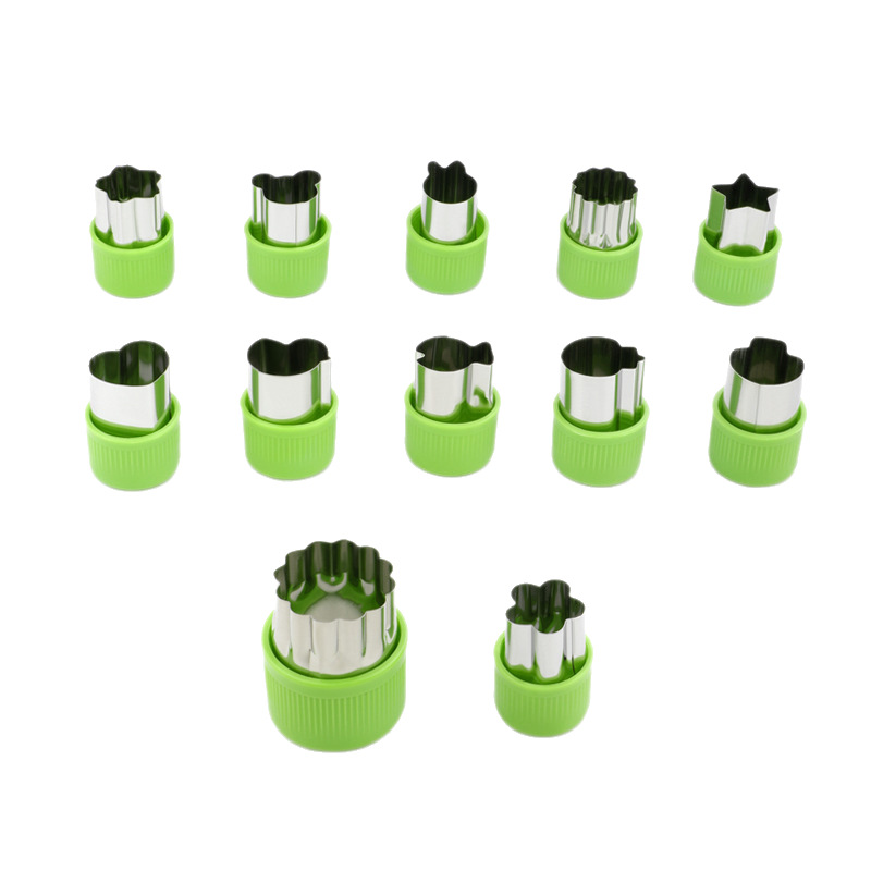 Stainless Steel Cookie Press Mold Vegetable Fruit Press Mold Baby Food Butterfly Noodle Mold Fruit Vegetable Cutter Mold