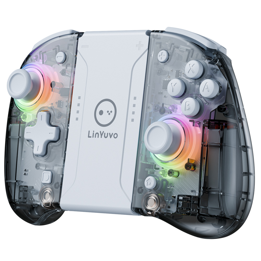 LinYuvo Lianyou switchjoycon wireless handle RGB macro function left and right bluetooth portable handheld console