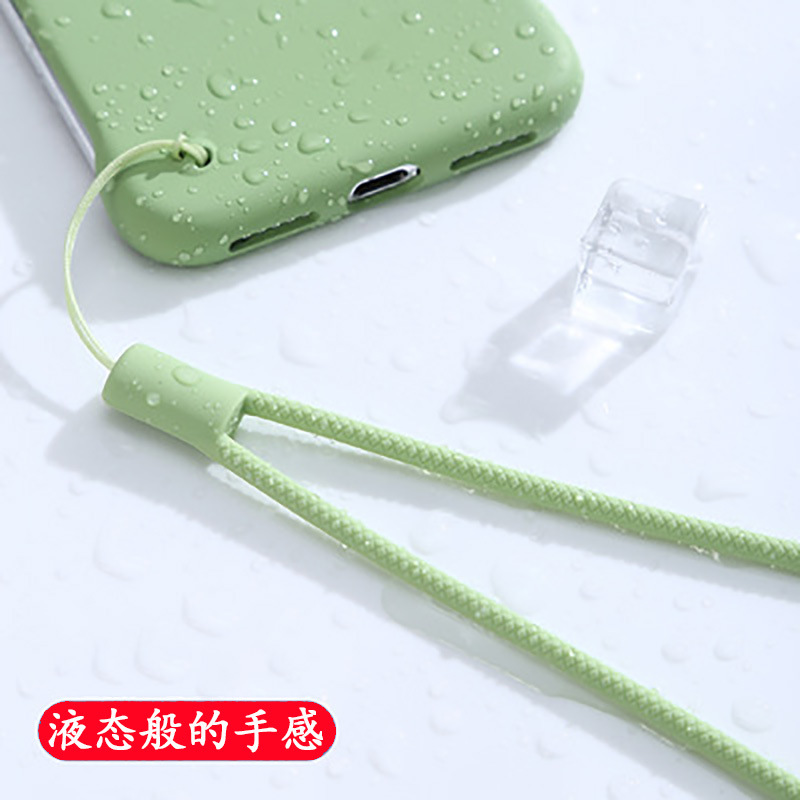 Braided Silicone Lanyard Short Wrist Lanyard Hand Warmer Small Fan Humidifier Speaker USB Drive Phone Pendant