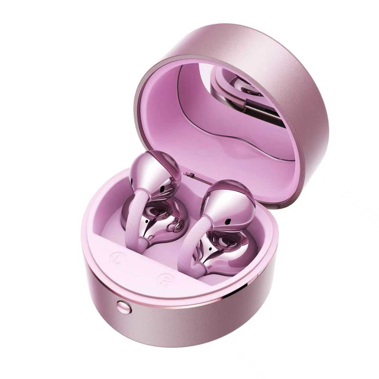 2026 New Ear Clip Bluetooth Earphone Heart Shape for Women HD Call ENC Active Noise Cancelling Wireless Earphone
