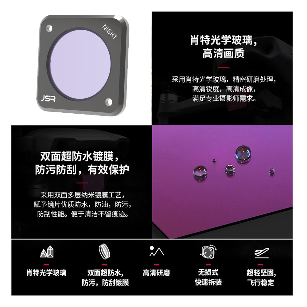 DJI Action2 filter magnetic wearable action camera accessories CPL polarizing filter ND neutral density filter