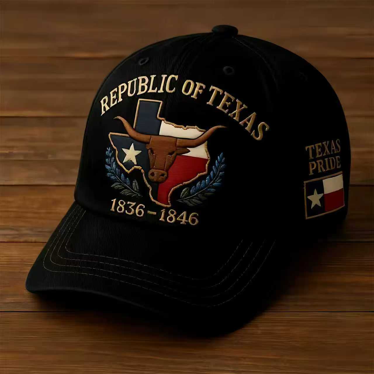 Embroidered Republic of Texas Heritage Cap