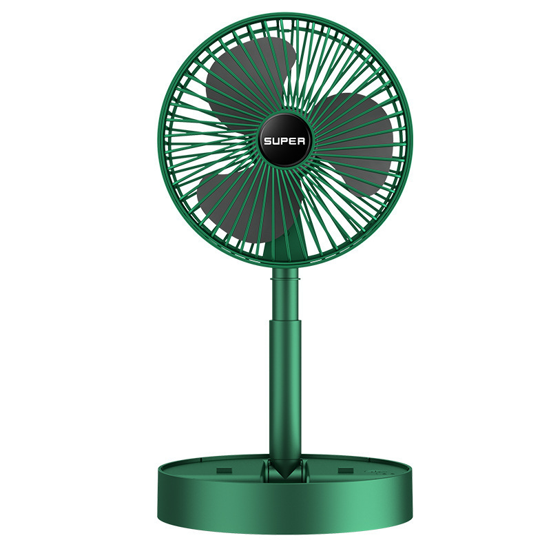 Long Battery Life Portable Fan Desktop Fan Charging Folding Silent Three-Speed Electric Fan Mini