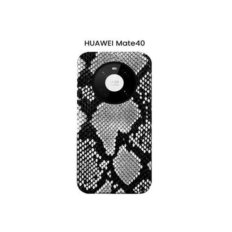 Applicable Huawei Mate 50 Pro phone case genuine leather anti-drop P40/30 python pattern male female protective case Pro
