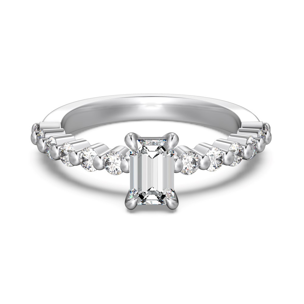 S925 sterling silver ring for women, white 5A zircon closed ring women's ring