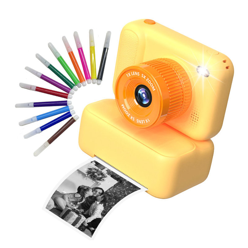 New Smart Digital Children's Instant Print Mini Thermal Printing Camera Front and Rear HD Dual Camera