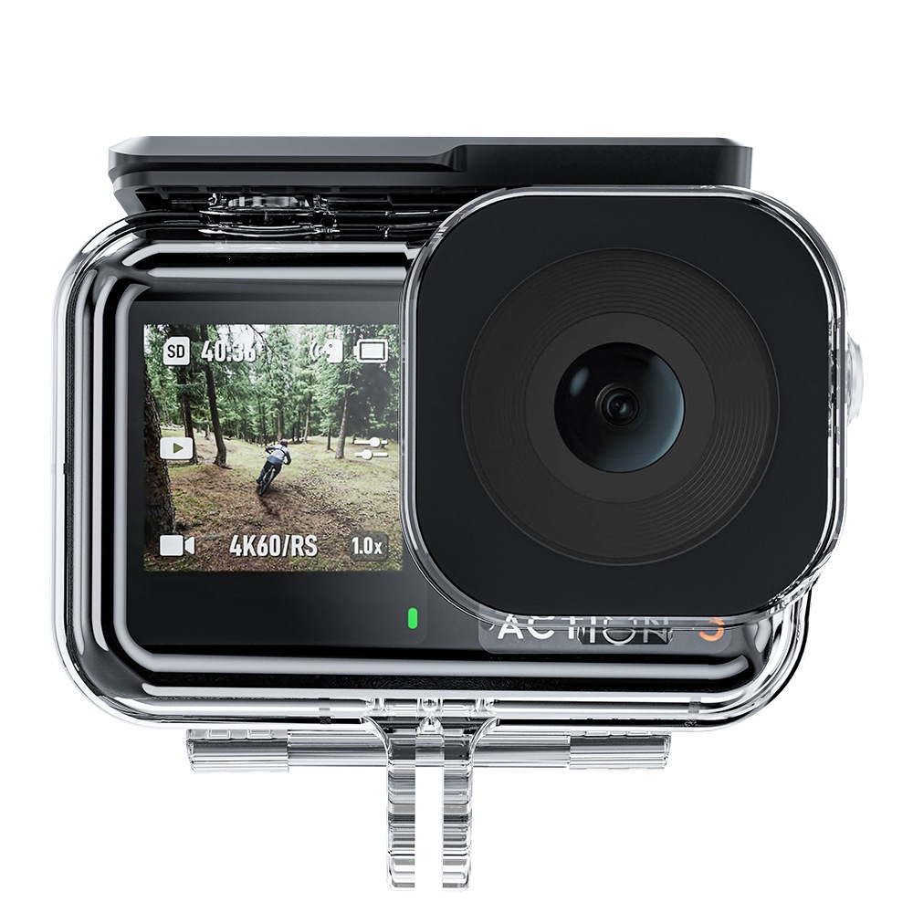 TELESIN DJI Action 5 Pro/Action 4/3 Waterproof Housing Diving Case Protective Shell