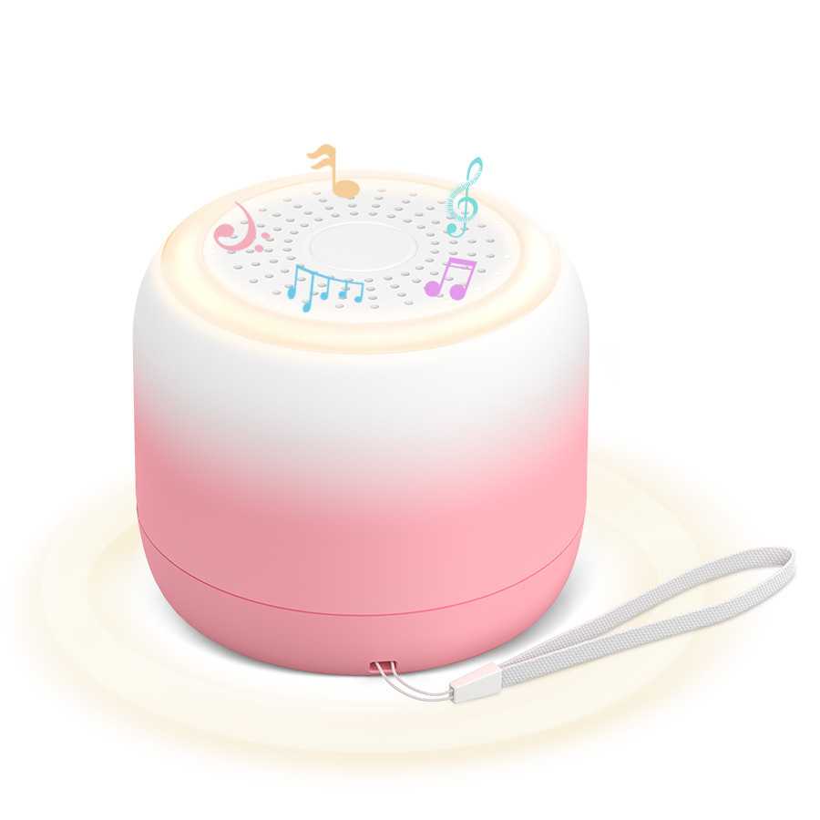 White Noise Sleep Aid Warm Light Mini Night Light Three-Level Timer White Noise Machine Gradient Sleep Aid