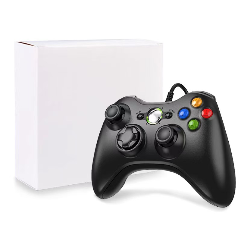 Gamepad USB wired plug and play computer xbox multi-platform compatible pc asymmetric dual vibration