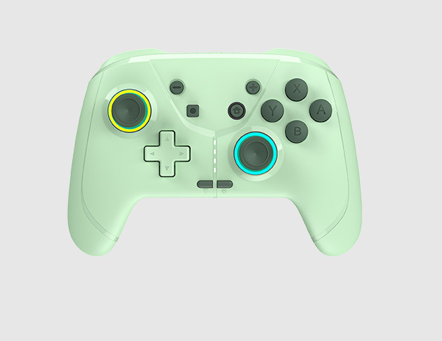 Glow Purple Switch Pro Controller Supports Android iOS PC Forced Motion Control Colorful Back Buttons Macro Recording Game Console