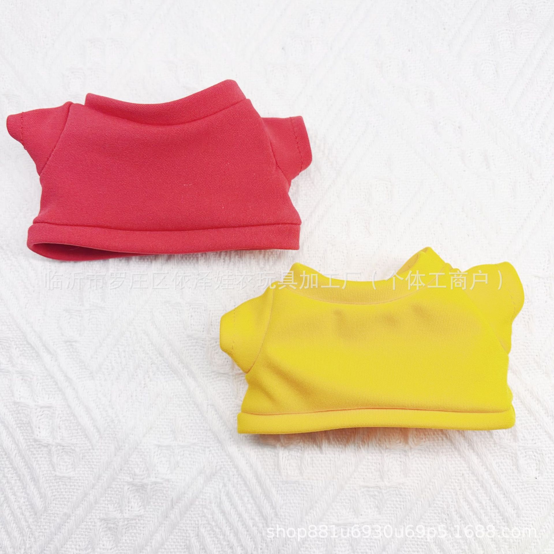 Doll Clothes 20cm Cotton Doll Clothes 23cm Plush T-shirt Toy Accessories Round Neck Top Short Sleeve