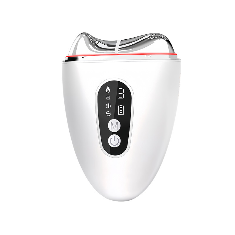 Cold Hot Face Lifting Massager Scraping Instrument Color Light Vibration Massage Electronic Beauty Instrument Facial导入仪
