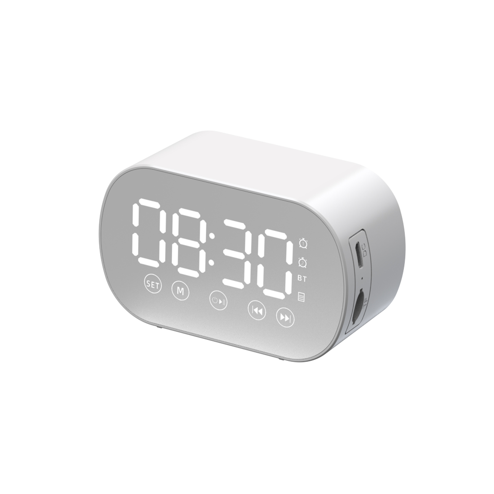 Strictly selected clock speaker Bluetooth speaker gift clock alarm smart speaker heavy bass card small speaker