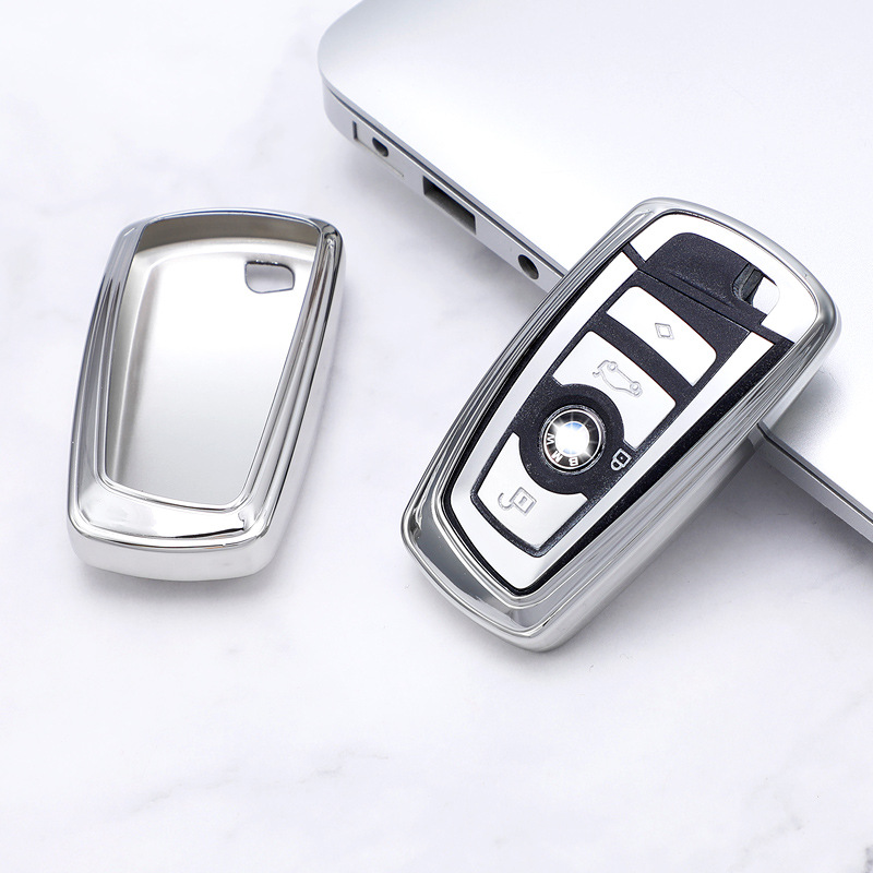For BMW 5 Series 525li 530 7 Series X2 X1 X5 X6 X3/118i/220i Half Wrap Soft Rubber Key Bag Case