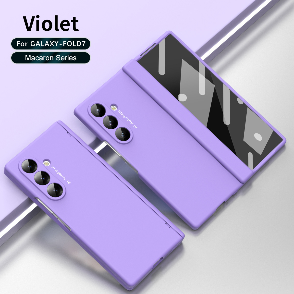 For Samsung Z Fold7 Phone Case New Pen Slot FOLD6 Ultra-Thin Business Solid Color Full Coverage Protective Case with Stylus