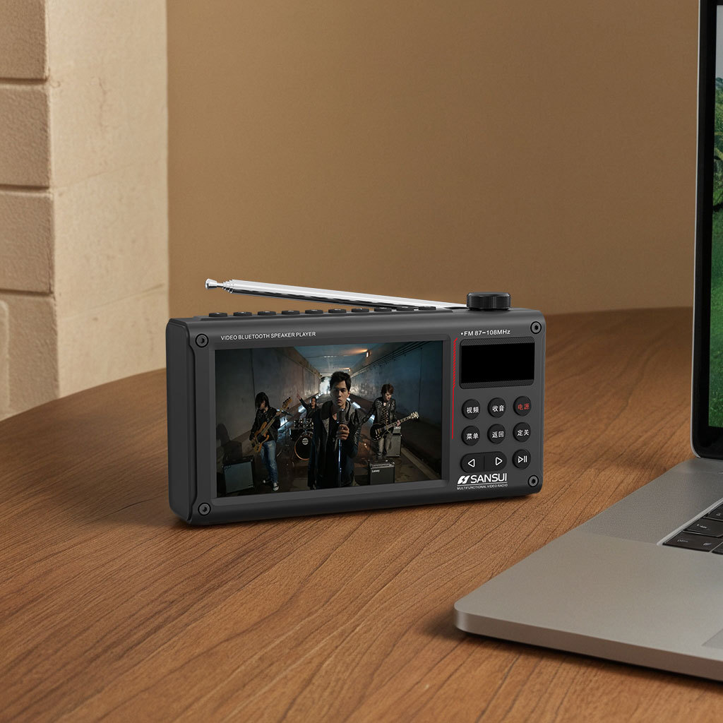 Shanshui F69 Bluetooth Speaker Multi-function Video Player Radio Opera Player Large Screen 4.3-inch Timed Shutdown