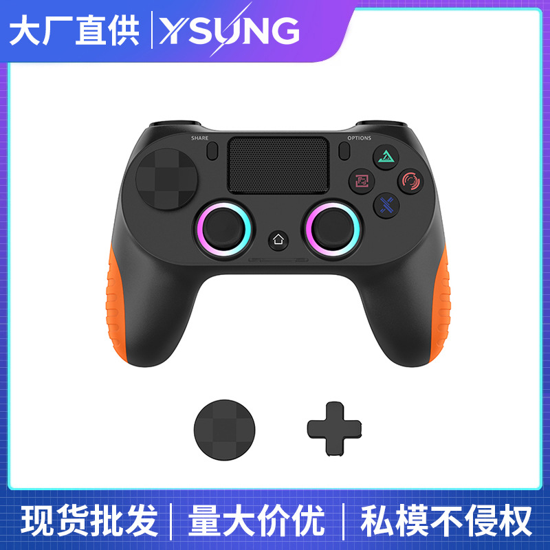 P4 Wireless Bluetooth Game Controller Six-Axis Vibration with Light P4 Game Controller Private Mold Game Controller