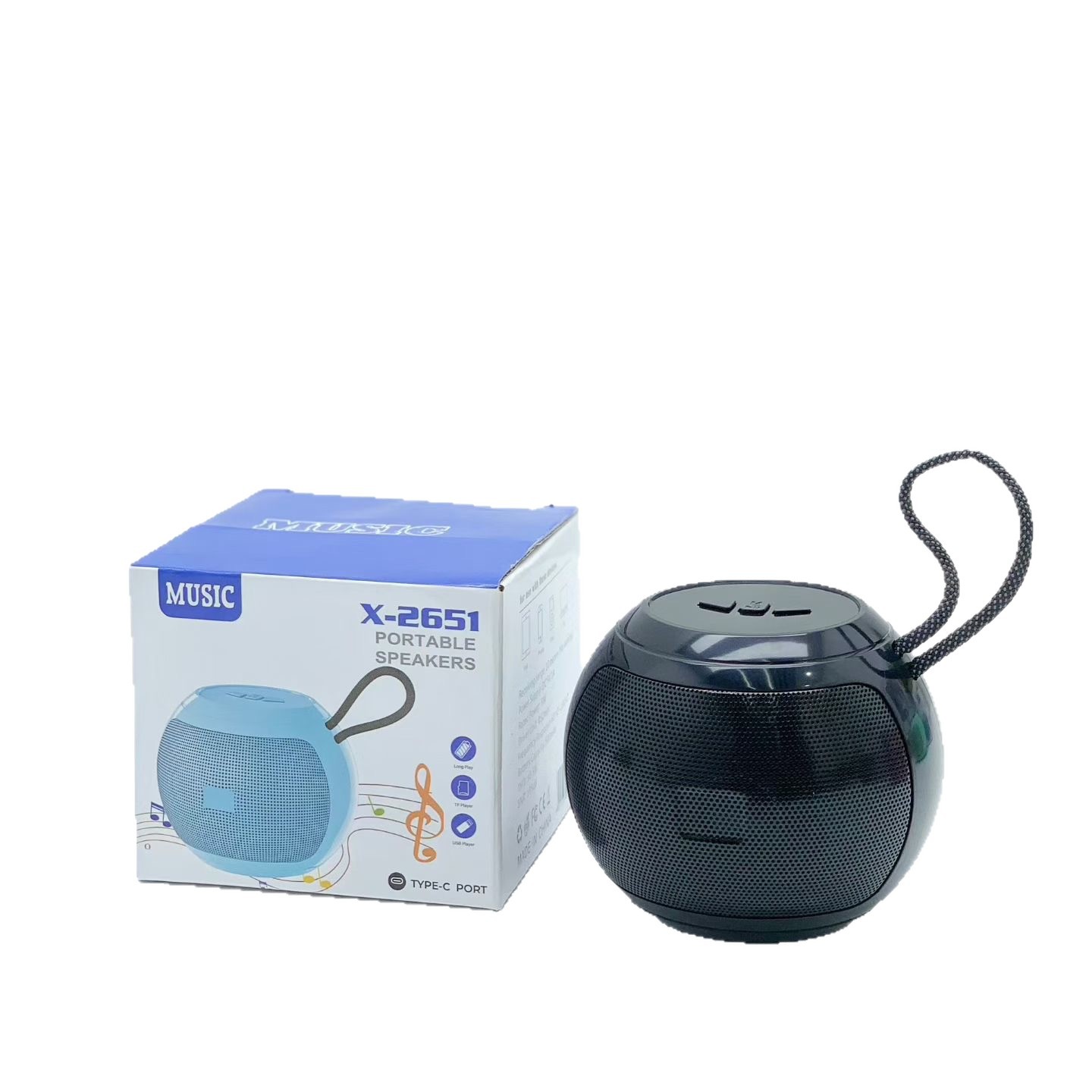 New X-2651 Wireless Bluetooth Speaker Outdoor Mobile Handle Portable Mini Card Subwoofer Speaker