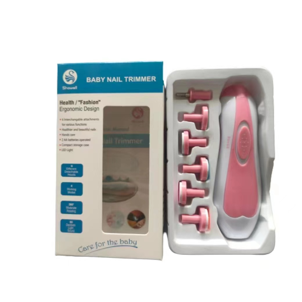 Infant Non-Pinching Low Noise with Light Nail Grinding Electric Nail File Children's Automatic Nail Clipper
