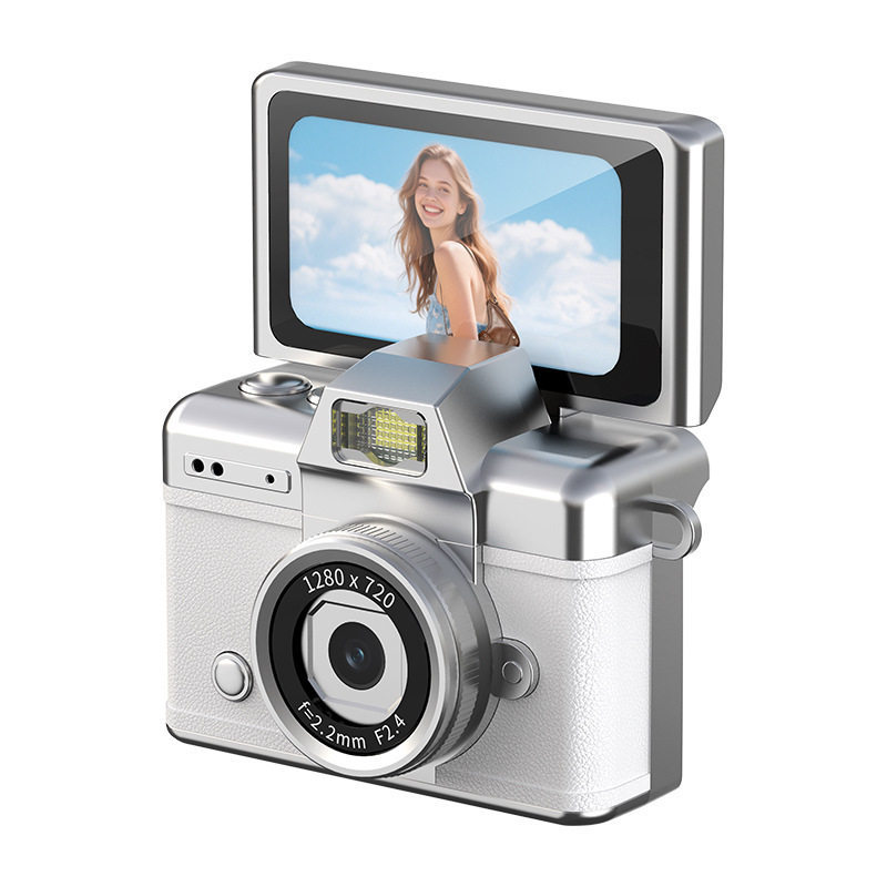 CCD Digital Camera New Student Selfie Video Vlog Camera Flip Screen HD Thumb Mini Camera