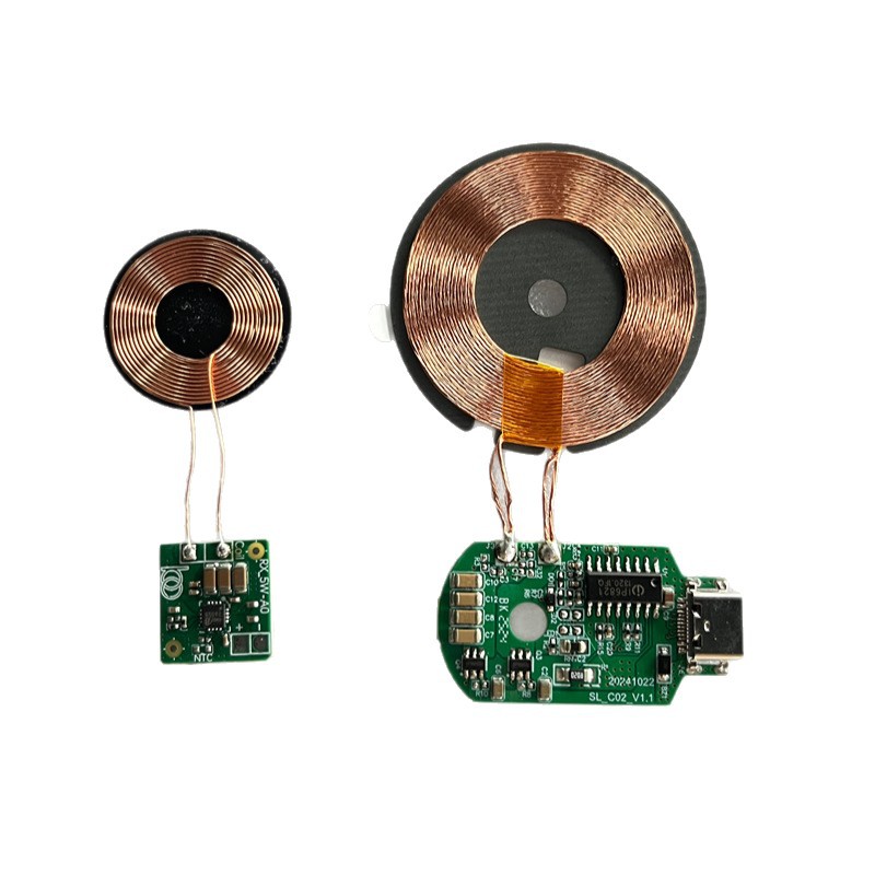 Mini ultra-small 5V 1A wireless charging receiver PCBA coil module transmitter matching