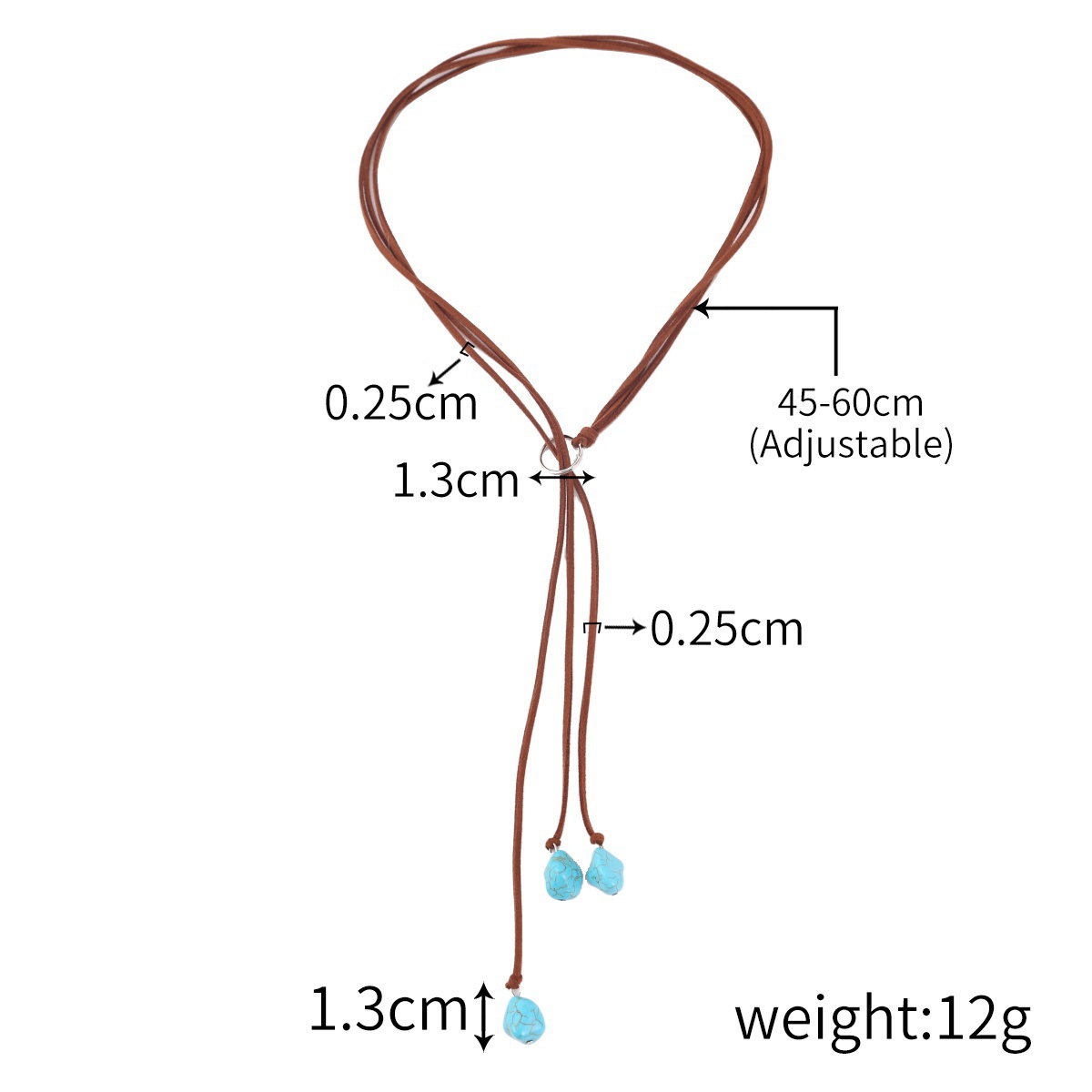Bohemian ethnic style autumn winter jewelry turquoise pendant long sweater chain
