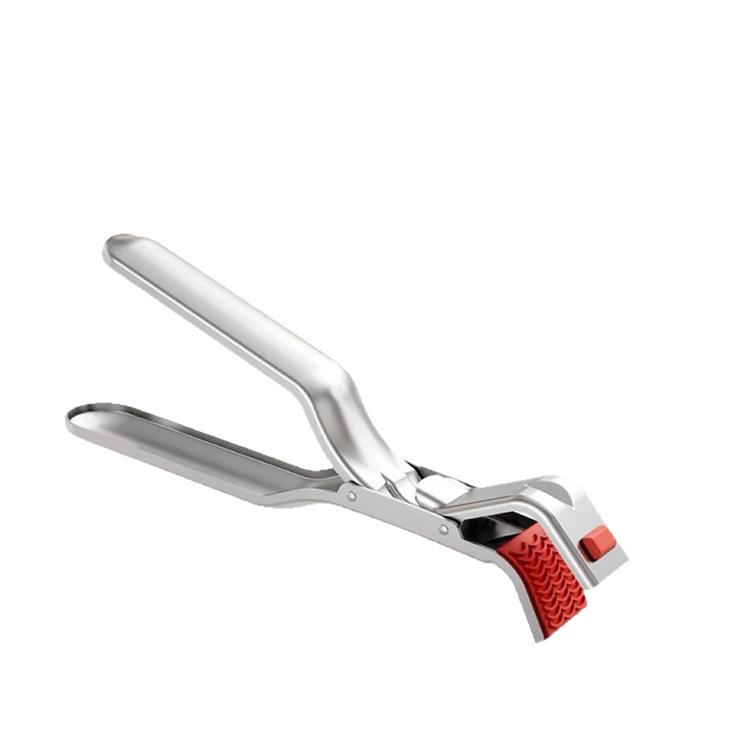 Anti-Scald Clip Plate Lifter Kitchen Supplies Stainless Steel Silicone Steamer Multifunctional Food Plate Clip