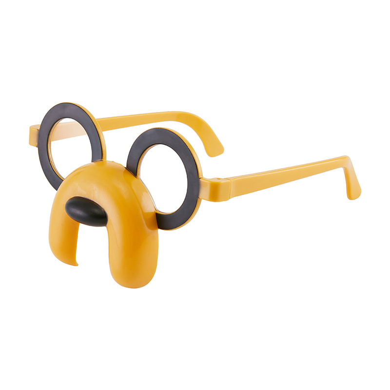 Children's sunglasses, cute decorative glasses for baby boys and girls, cartoon dog photo glasses frame