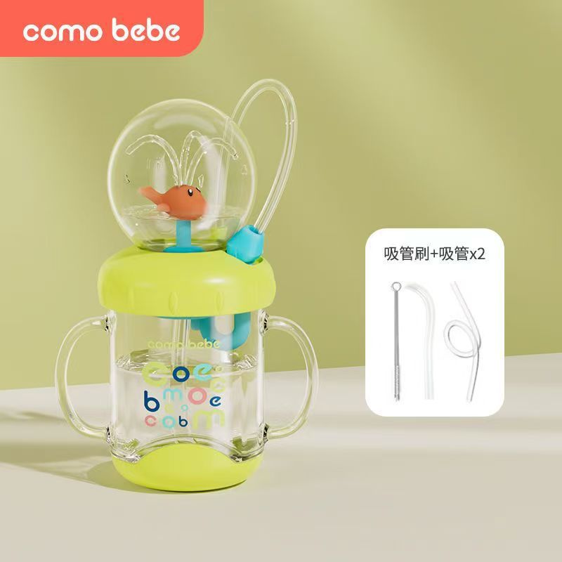 Kemeng Beibi Whale Diving Cup Children's Fun Water Spray Cup Home School Student Plastic Cup with Straw